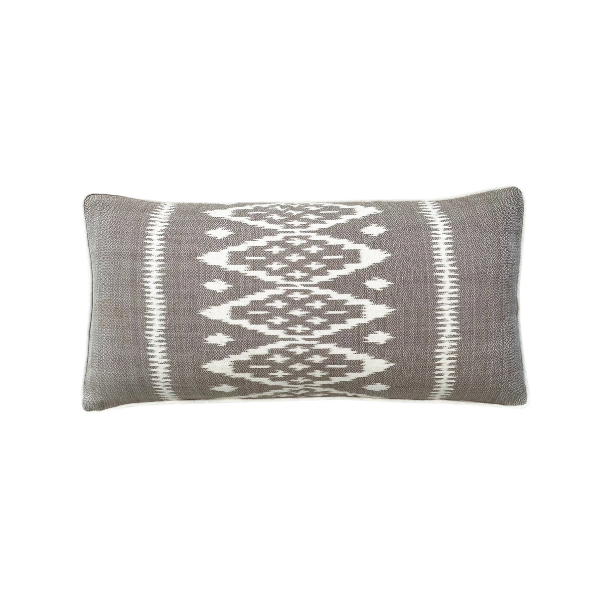 Gray shop ikat pillow